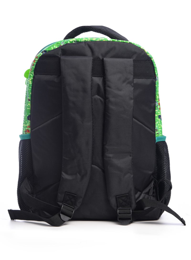 نينجا ترتلز حقيبة ظهر مدرسية مع حقيبة غداء ومقلمة - Image 5