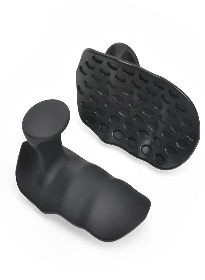 TAGUDA New Anti-Slip Workout Rubber Gym Grips Deadlifts Palm Protection Gloves for Weight Lifting, Dumbbell, Deadlift, Gym Training and Exercise for Men Women (Rubber Grip with Thumb) - Image 1