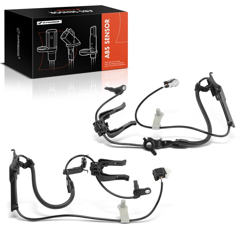 A-Premium A-Premium Front Side ABS Wheel Speed Sensor Compatible with Lexus Models - RX350 2016-2022, RX350L 2018-2022, RX450h 2016-2022, RX450hL 2018-2022, 3.5L - 2-PC Set, Replace# 8954348060, 895430E050  - Image 1