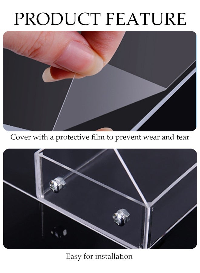 DUNISO 7-Layer Clear Nail Polish Display Holder， Nail Polish Rack, Multi-Layer Trapezoidal Cosmetics Lipstick Organizer, Desktop Display Stand, Suitable For Eyeshadow Palette, Powder Pad, Lipstick And Perfume Organization, Professional Nail Salon Makeup Table  - Image 5