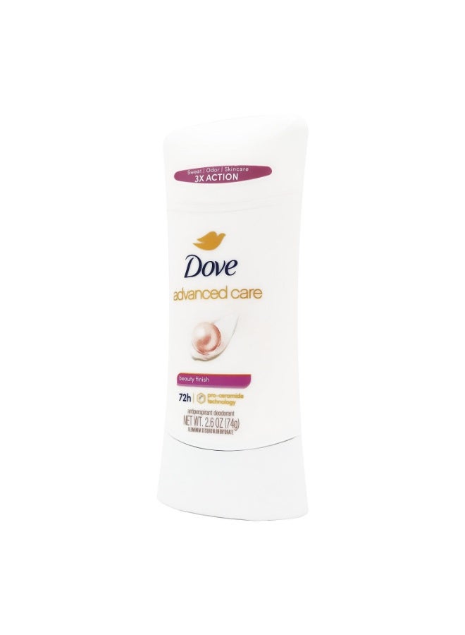 Dove Antiperspirant Deodorant Advanced Care Beauty Finish 72h 74g - Image 1