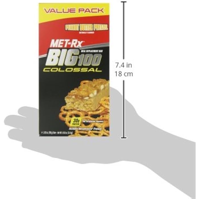 MET-Rx® Big 100 Colossal Peanut Butter Pretzel, 4ct Value Pack - Image 4