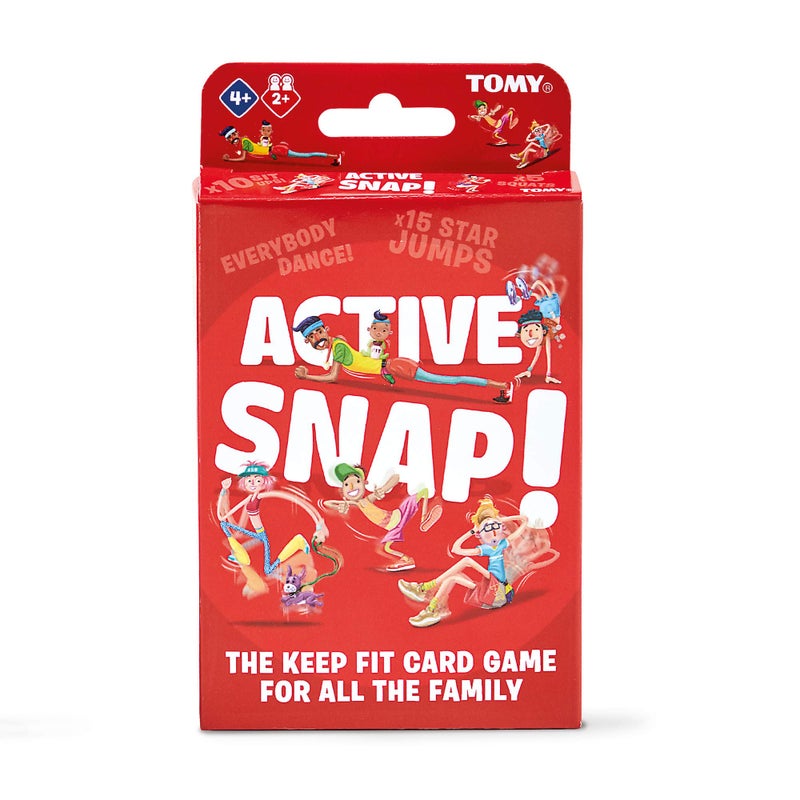 TOMY Games Active Snap, Children Action, Preschool Kids Card Based Game for Boys & Girls 4 Years and Up - Image 1