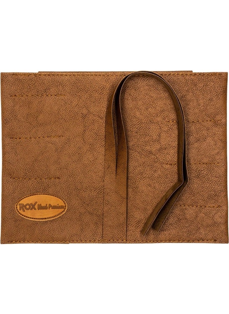 Rox Wood - 0174 Leather Chisel Bag 4 Pockets (Empty) - Image 1