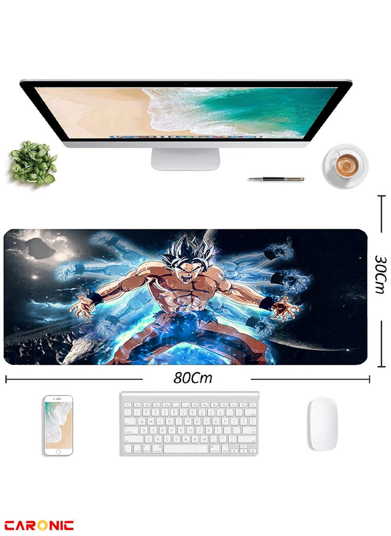 CARONIC Large Gaming Mouse Pad with Superior Micro Weave Cloth Extended Desk Mousepad with Stitched Edges Non-Slip Base Water Resist Keyboard Pad For Gamer And Office Home  Carl M1001  - Image 3
