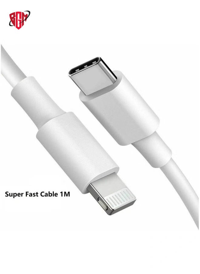 BGM - 20W USB-C PD Fast Charger & Cable for iPhone 14, 13, 12, 11 Pro, XR, XS - Image 1