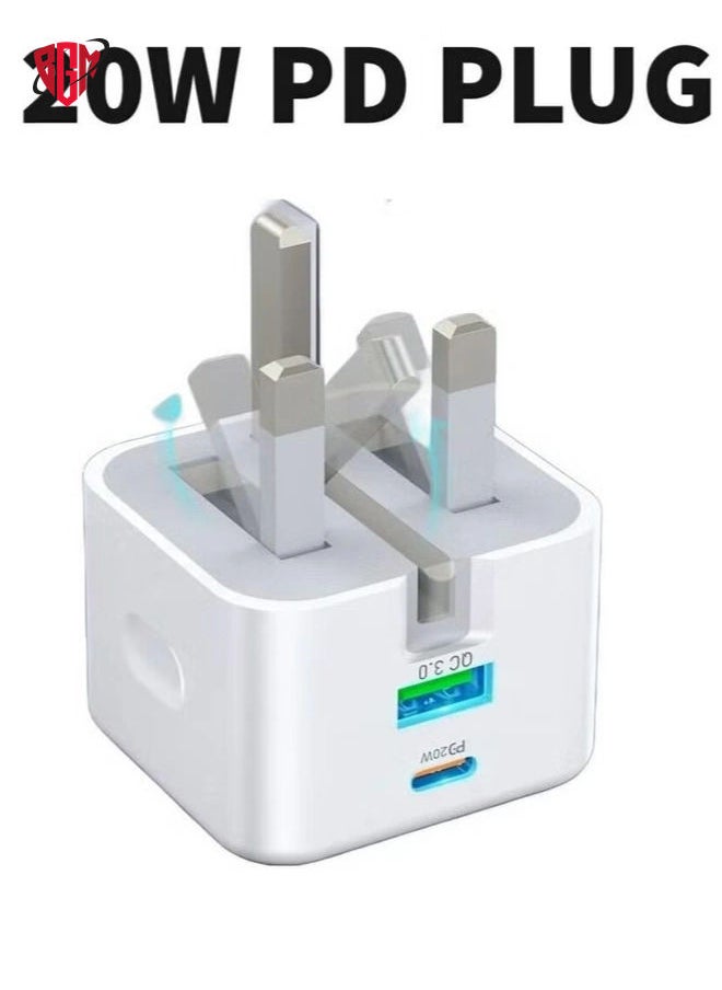 BGM - 20W USB-C PD Fast Charger & Cable for iPhone 14, 13, 12, 11 Pro, XR, XS - Image 1