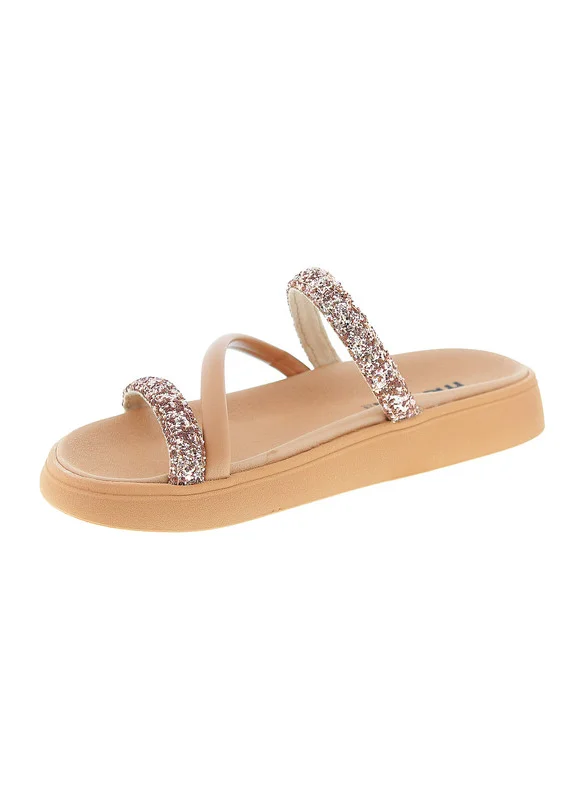 موليكا Moleca Ladies Flat Sandals Pink | Made In Brazil