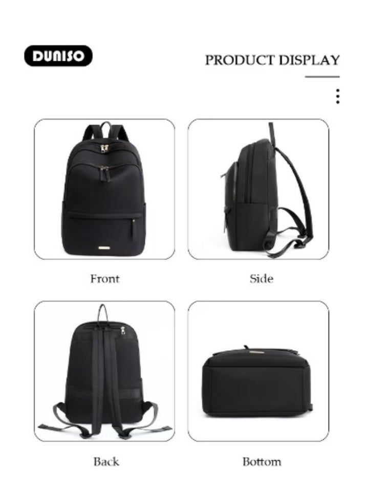 DUNISO New Women’s Minimalist Backpack | Sleek Design, Ideal for Daily Commute - Image 4