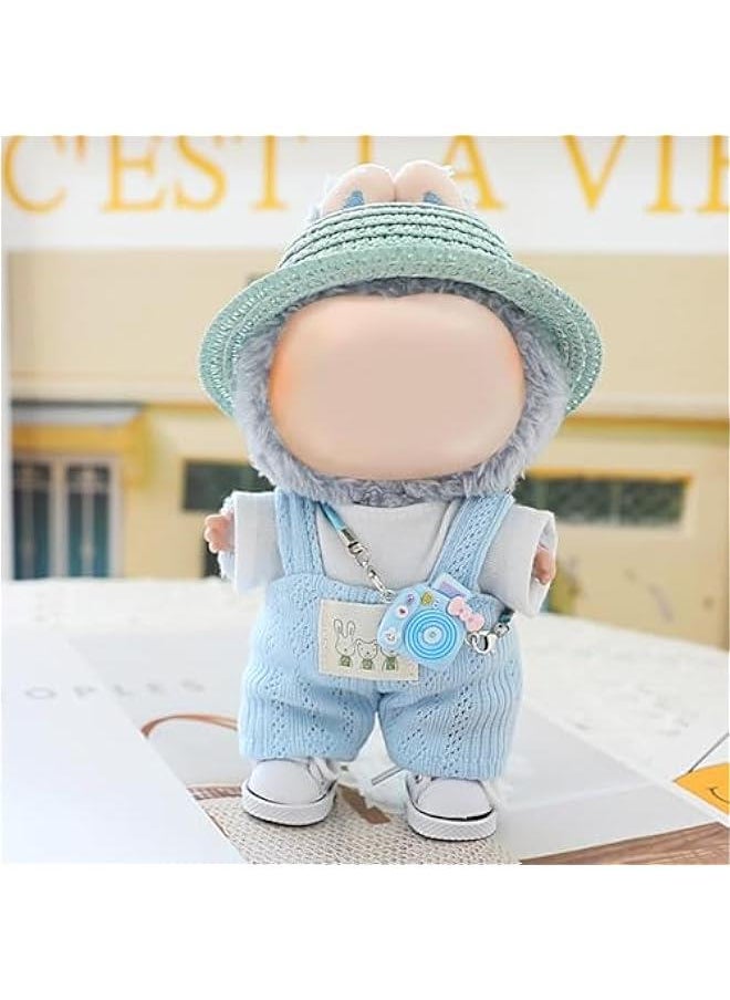 Arabest Labubu Clothes, Labubu Doll Accessories, Labubu Outfit Suit Set 5 Pieces Suitable for 15cm 17cm Doll, Styish Cool Clothes for Labubu Keychain,Labubu Dress-up Replacement NO Doll (Style 8)  - Image 2
