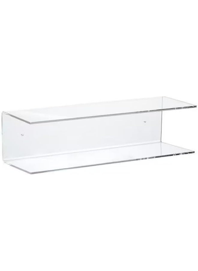 Horoof Home Horoof Home® Clear Acrylic Wall Shelf – 15x10x10 cm, Floating Shelf for Bathroom, Kitchen & Living Room  - Image 1