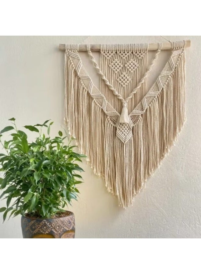 انتيكيانو نمط تعليق حائط مكرامية مصنوع يدويًا 80X80 - Image 1