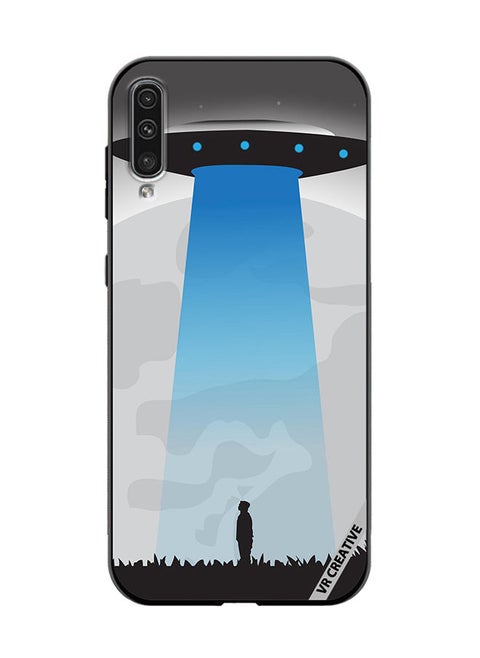Protective Case Cover For Samsung Galaxy A70/A70s Ufo Sighting In Full Moon Design Multicolour