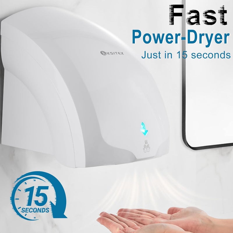 KSITEX Commercial Hand Dryer ABS 689 (White) - Image 5