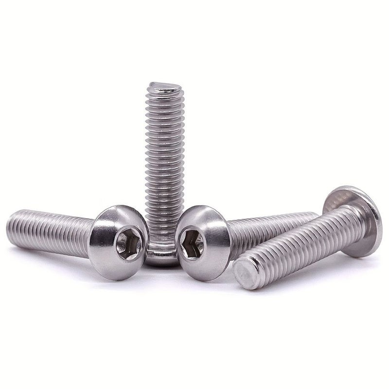 M5 X 16mm Hex Socket Cap Screws Full Thread Bright Finish Machine Bolts 20 Pcs - Image 3