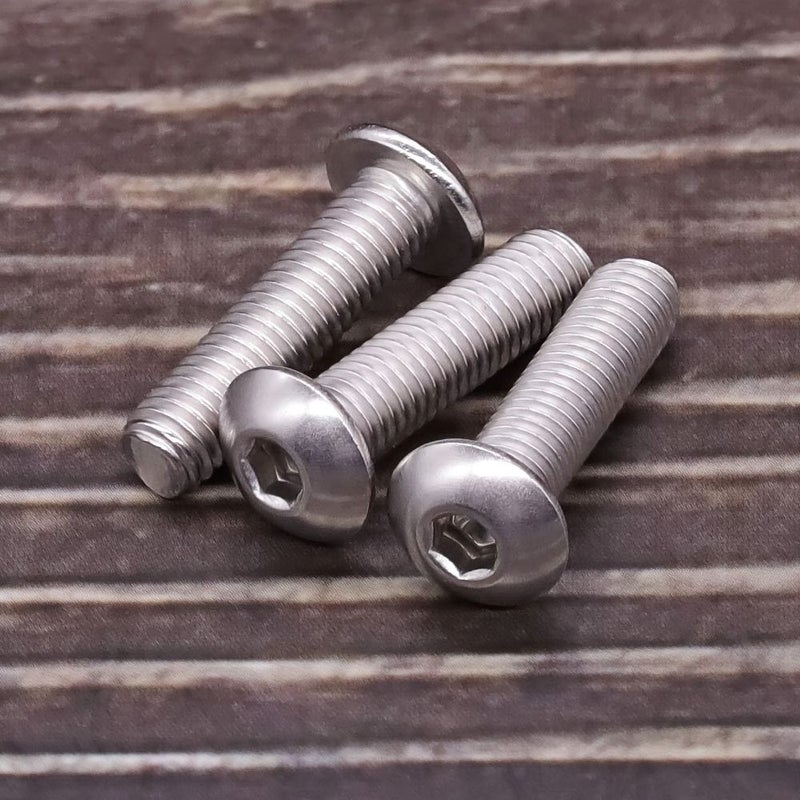 M5 X 16mm Hex Socket Cap Screws Full Thread Bright Finish Machine Bolts 20 Pcs - Image 4