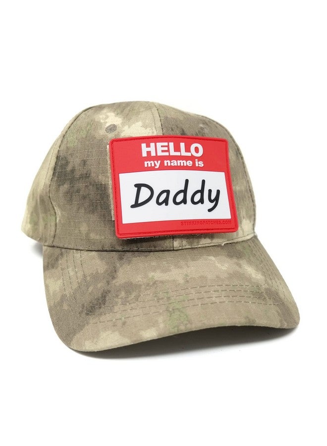 Stinking Patch Co. Hello My Name is Daddy PVC Hook and Loop Patch | Funny Tactical Patch for Diaper Bags and Daddy Gear - Image 3