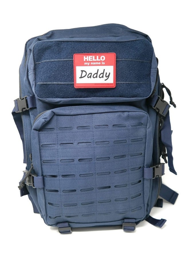 Stinking Patch Co. Hello My Name is Daddy PVC Hook and Loop Patch | Funny Tactical Patch for Diaper Bags and Daddy Gear - Image 1
