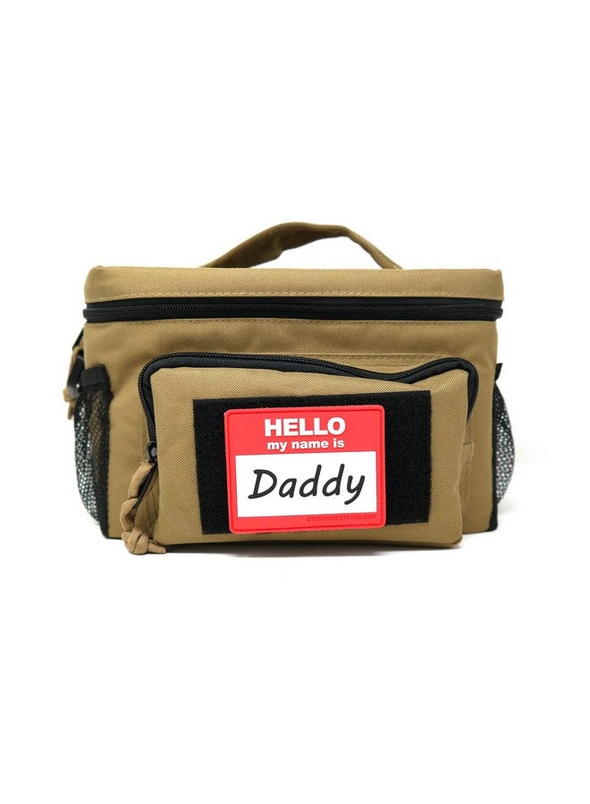 Stinking Patch Co. Hello My Name is Daddy PVC Hook and Loop Patch | Funny Tactical Patch for Diaper Bags and Daddy Gear - Image 2