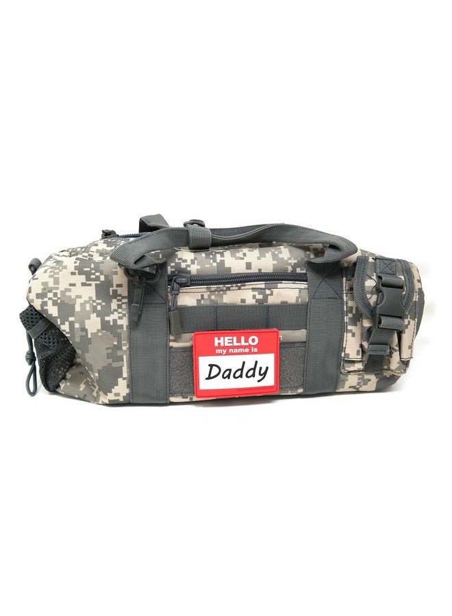 Stinking Patch Co. Hello My Name is Daddy PVC Hook and Loop Patch | Funny Tactical Patch for Diaper Bags and Daddy Gear - Image 4