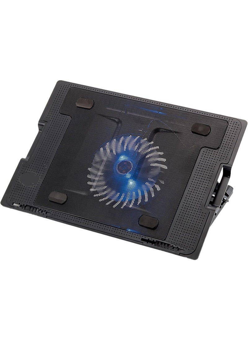 Generic Laptop Cooling Stand with 1 Fan for up to 17" Laptops – Adjustable 5-Level Height, Anti-Slip Design, Extra USB Port, USB Powered  - Image 4