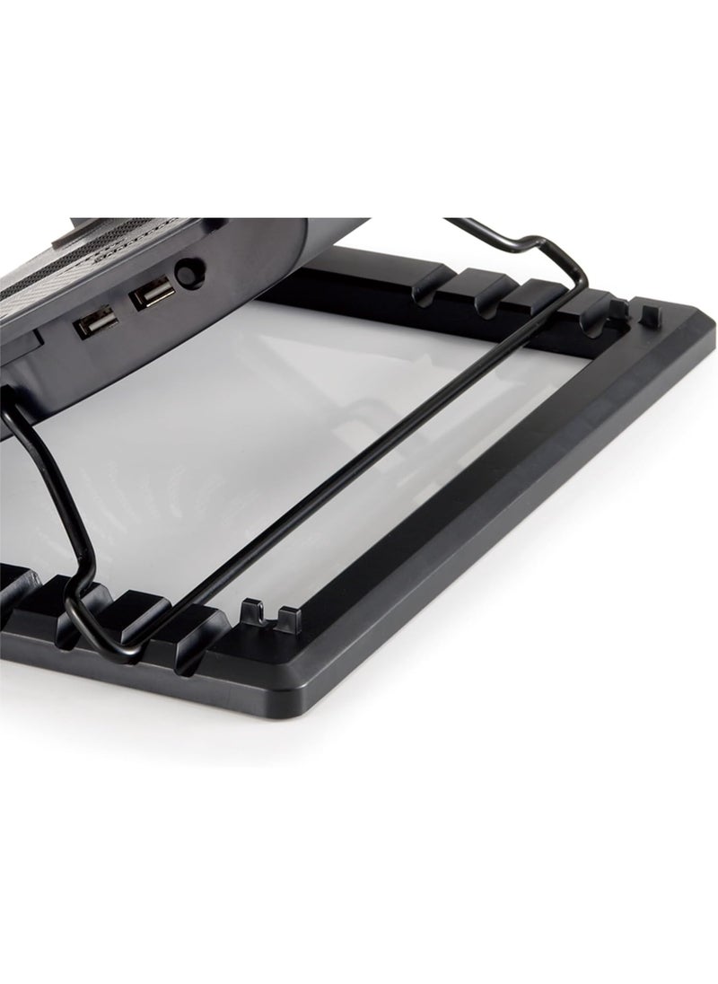 Generic Laptop Cooling Stand with 1 Fan for up to 17" Laptops – Adjustable 5-Level Height, Anti-Slip Design, Extra USB Port, USB Powered  - Image 3