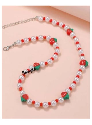 The Strawberry Necklace White Pearl Beads Choker - pzsku/Z0FD45332E8147B36A1D6Z/45/_/1721390822/19a51859-b714-4efd-b9c5-1ca54681fc43