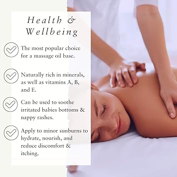 Absolute Aromas Organic Almond Sweet Oil 500ml Pure Natural ColdPressed Unrefined Vegan and CrueltyFree Massage Base Oil and Moisturiser for Hair Skin Face and Nails - Image 3