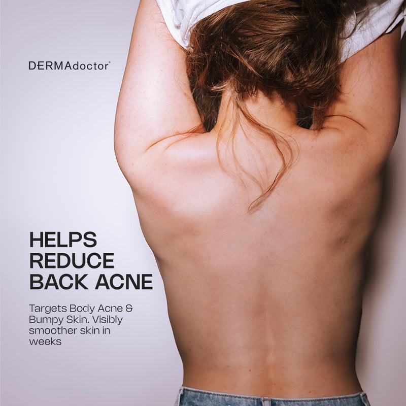 DERMAdoctor KP Bump Eraser Extra Strength Peel Pads - علاج تقشير الجسم لتقليل الكيراتوز الشعري، حب الشباب الجسدي والجلد الخشن | تركيبة AHA + BHA + PHA | تم تطويرها بواسطة أطباء الجلد - Image 3