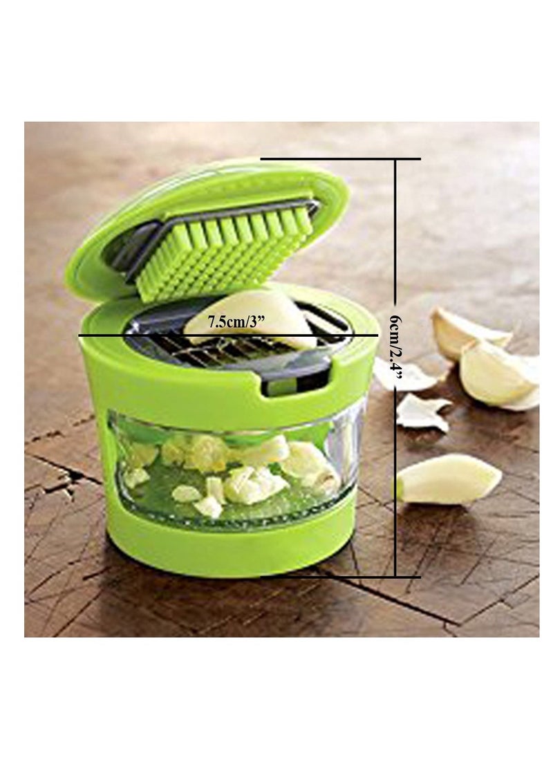 Kitchen Food Aid Garlic Ginger Master Box Plastic Stainless Steel Press Cutter Mincer Chopper Crusher Slicer Grater Grinder Twister Dicer Machine Silicone Peeler Gadget Green Tool Set - pzsku/Z0FD474BA95BA741E7F22Z/45/_/1700793526/61f5a6ae-d9ec-449a-ba84-22bca9b0f8c0