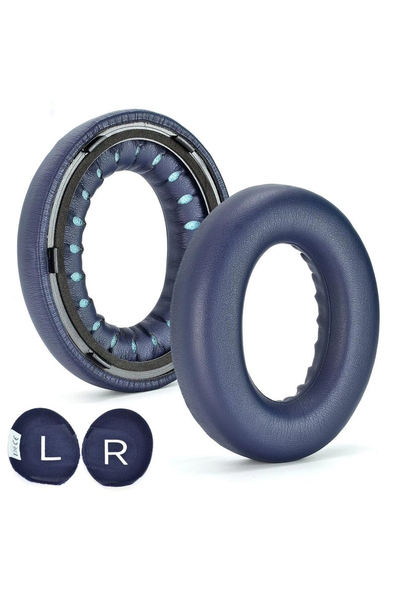 Blue Ear Pads for Bose 700 Noise Cancelling Headphones (NC700) - Softer PU Leather, Added Thickness,
