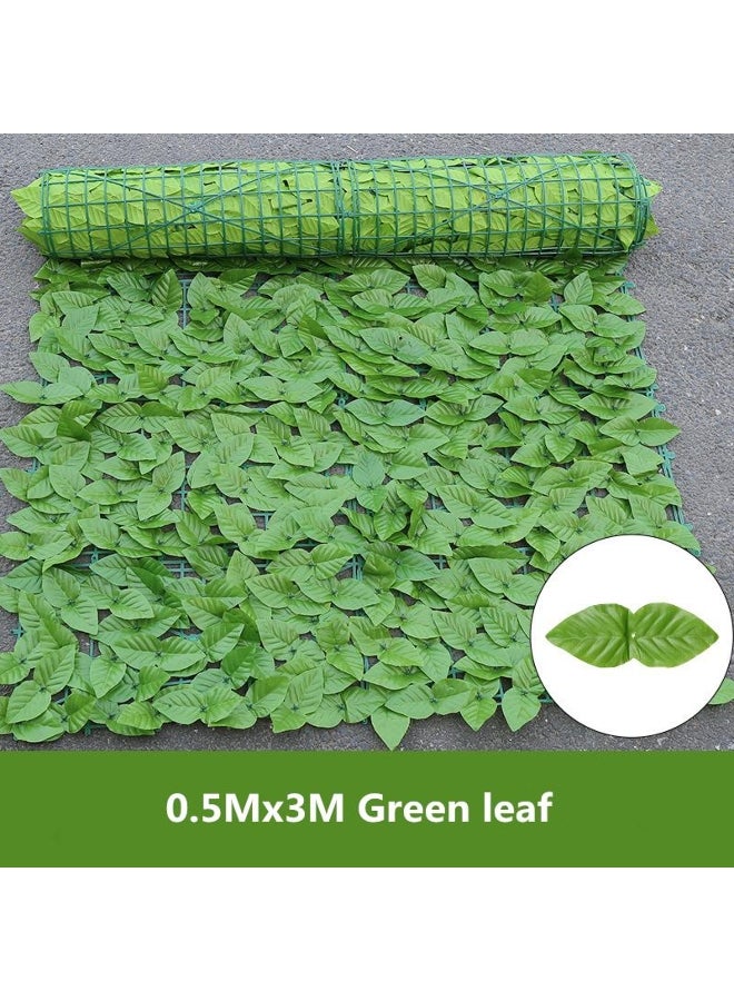 Artificial Leaf Fence Wall Landscaping Fence Privacy Fence Screen Outdoor Garden Backyard Balcony Fence 