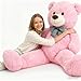 Toys Studio Misscindy Giant Teddy Bear Plush Stuffed Animals for Girlfriend or Kids 47 inch Pink - Image 4