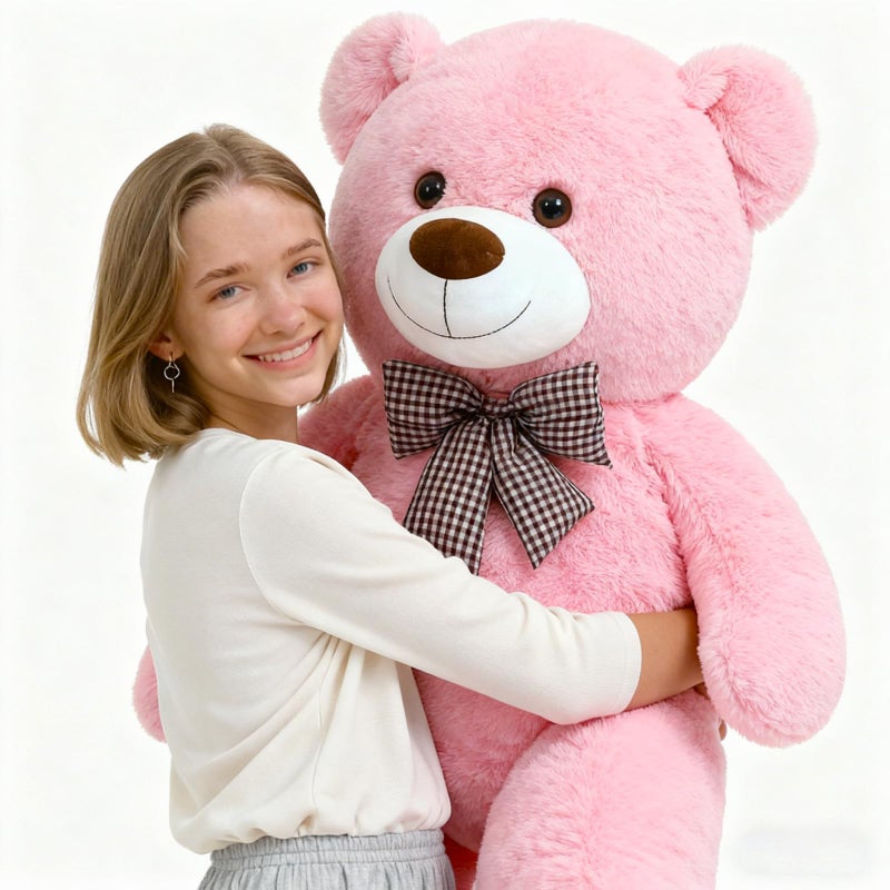 Toys Studio Misscindy Giant Teddy Bear Plush Stuffed Animals for Girlfriend or Kids 47 inch Pink - Image 3