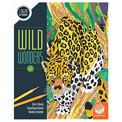 Mindware Color by Number Wild Wonders Book 1 - Image 1