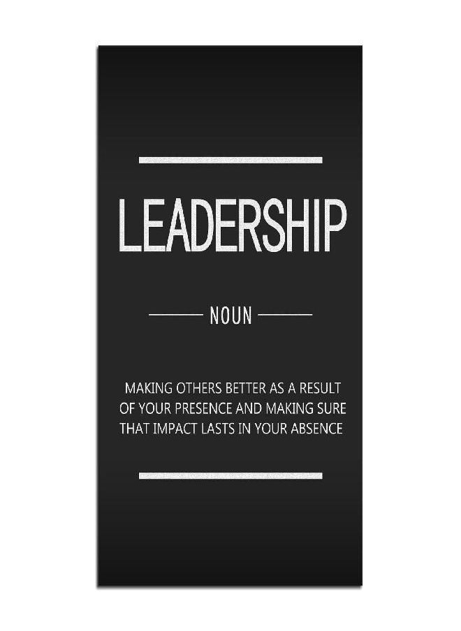 Generic - Inspirational Canvas Wall Art Leadership Noun Office Decoration Inspiring Entrepreneur Positive Quotes Inspiration Painting Poster Print Artwork Home Frame Ready to Hang[12''W X 18''H] - Image 1