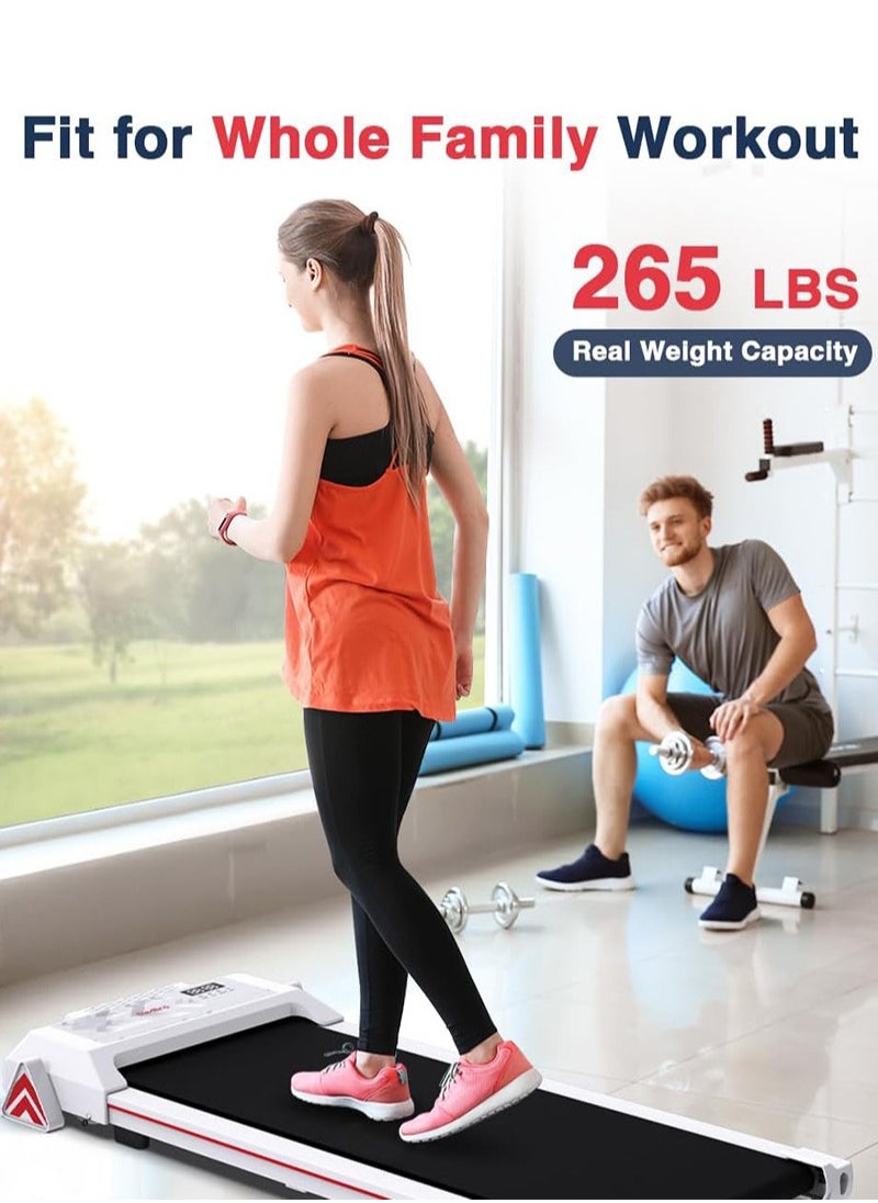 Portable Treadmill with Remote Control 0.5-6.0 KM/H, Suitable for Home Offices, No Installation Required