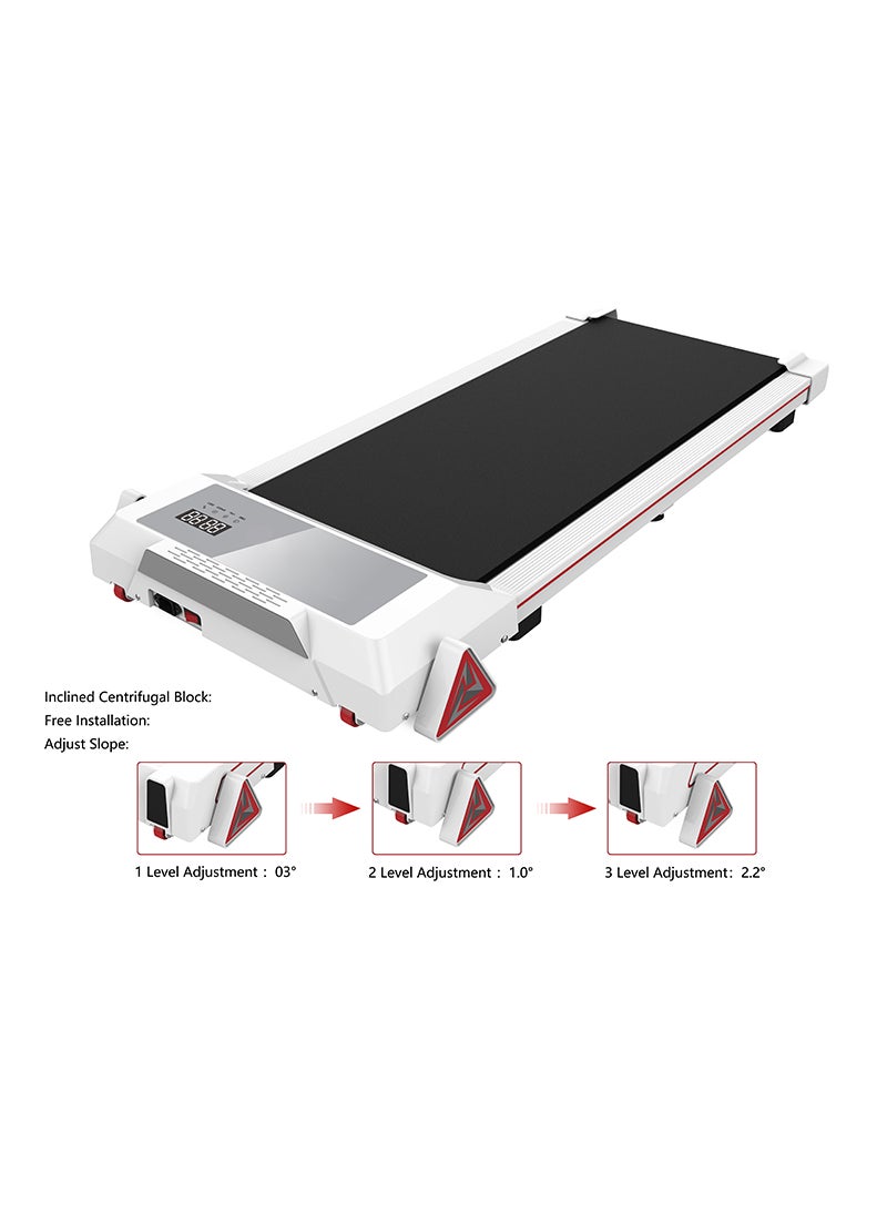 Portable Treadmill with Remote Control 0.5-6.0 KM/H, Suitable for Home Offices, No Installation Required