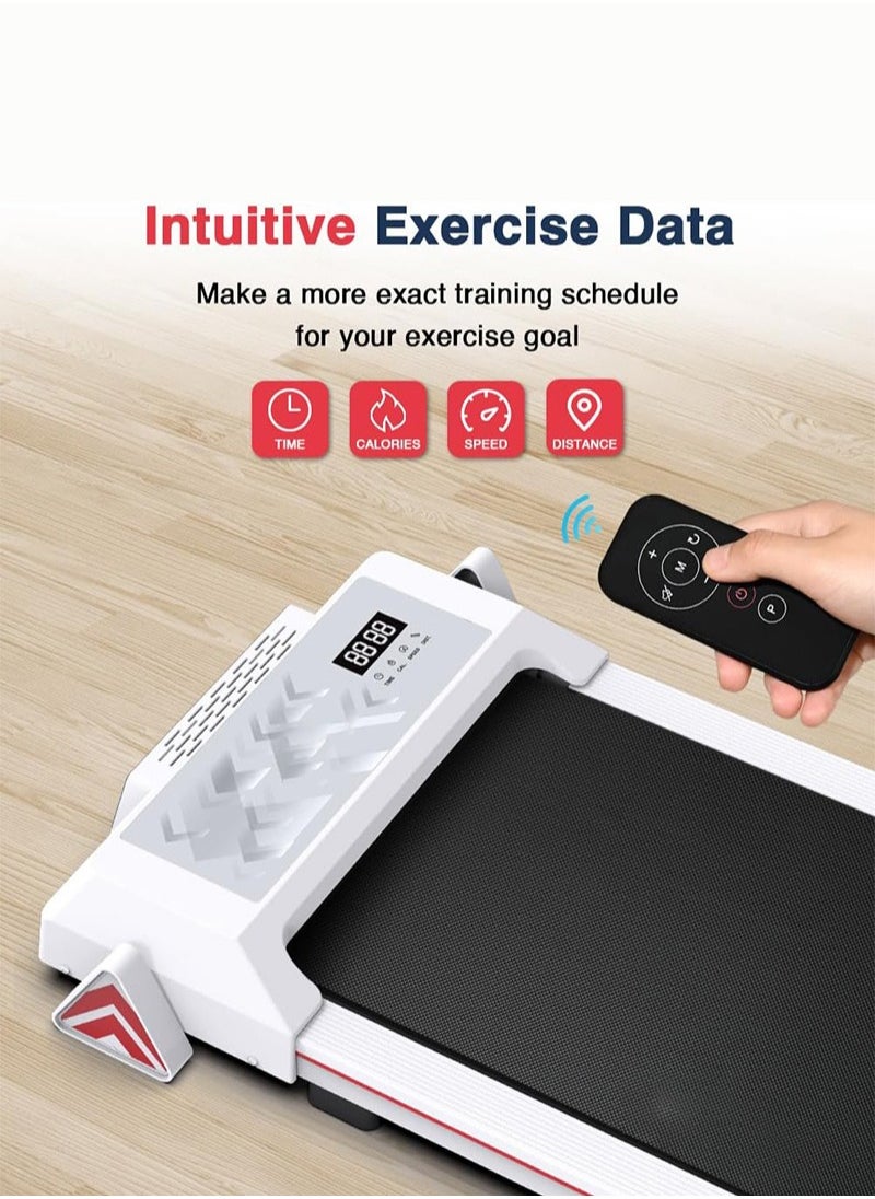 Portable Treadmill with Remote Control 0.5-6.0 KM/H, Suitable for Home Offices, No Installation Required