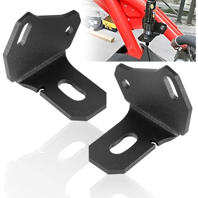 rayihni Adjustable Bracket Flag/Antenna on Rear Pillar Compatible with Can am Maverick X3 Model 2017-2022,2 Brackets Set. - Image 1