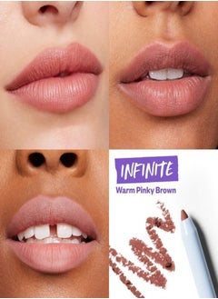 Kosas Kosas Hotliner Precise Contouring Lip Liner with Hyaluronic Acid - Infinite - Warm Pinky Brown 0.02 oz  - Image 2