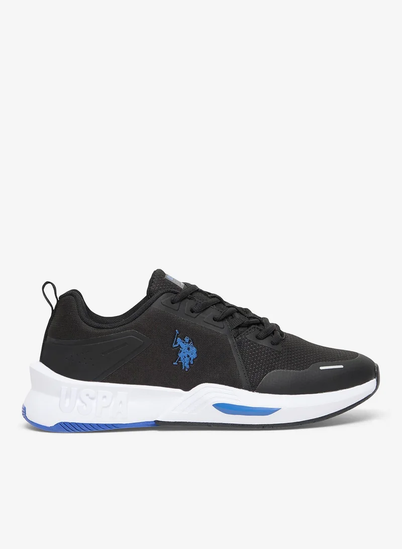 U.S. Polo Assn. Men's Black Low-Top Sneakers – Lightweight Sleek and Comfortable for Daily Wear