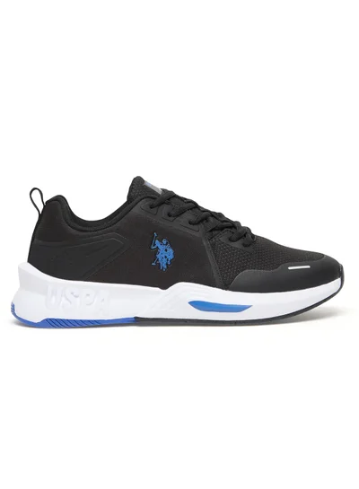 U.S. Polo Assn. Men's Black Low-Top Sneakers – Lightweight Sleek and Comfortable for Daily Wear