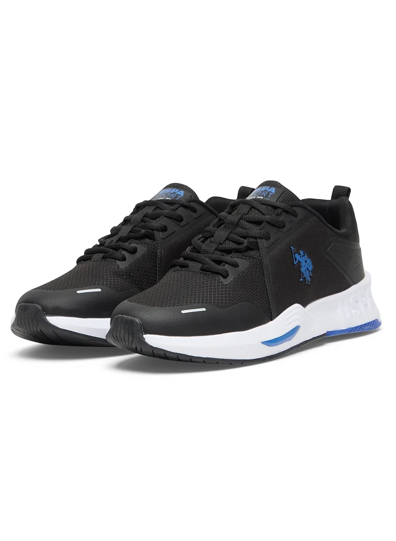 U.S. Polo Assn. Men's Black Low-Top Sneakers – Lightweight Sleek and Comfortable for Daily Wear