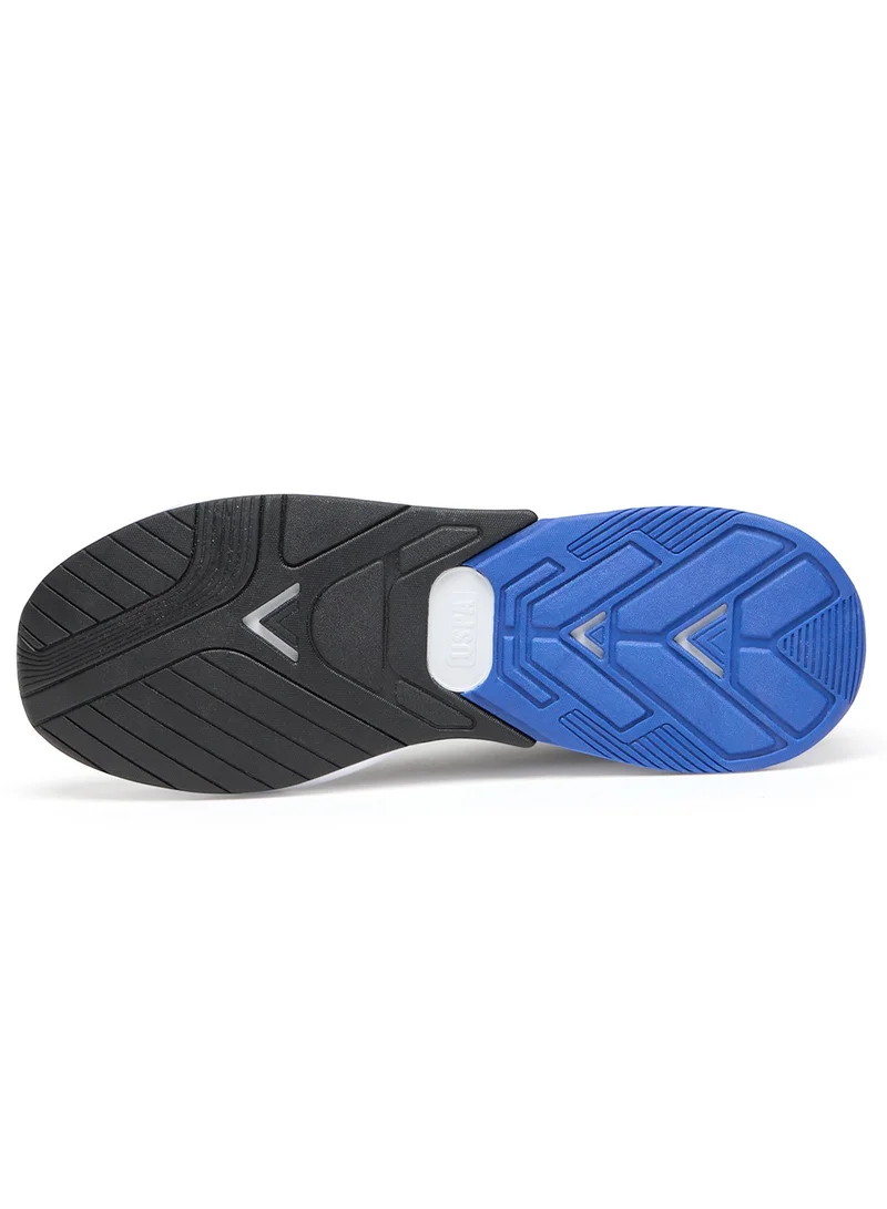 U.S. Polo Assn. Black/Blue Men's Black Low-Top Sneakers Shoes - Lightweight Shoes Sleek and Comfortable for Daily Wear for Men | Best Price UAE