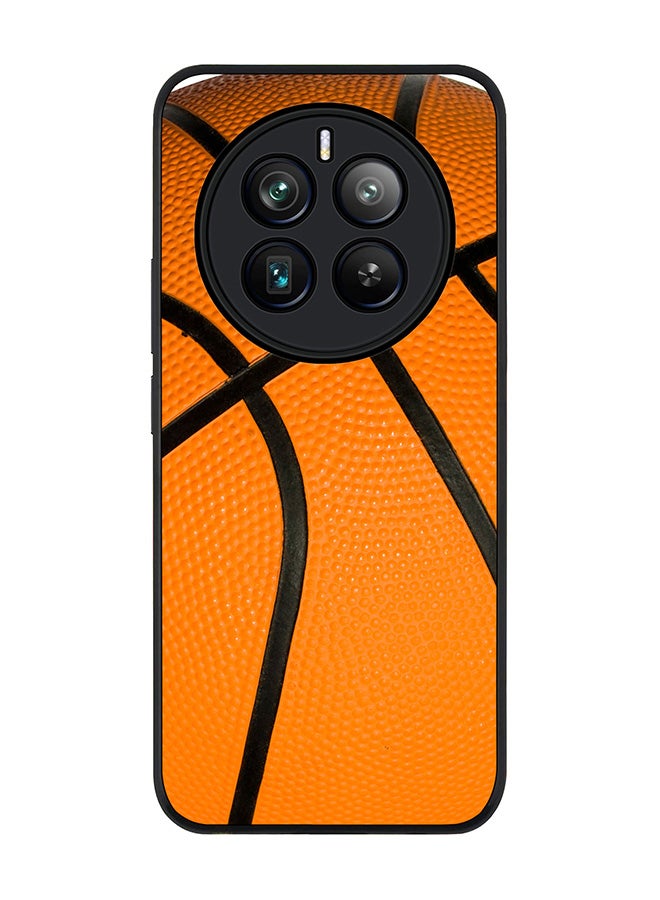 Stylizedd Rugged Black edge case for Realme 12 Pro / Realme 12 Pro Plus 5G, Slim fit Soft Case Flexible TPU Gel Thin Cover -  Basketball - Image 1