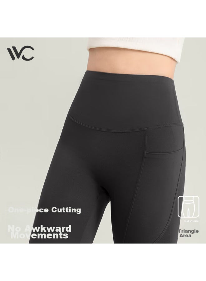 Vvc Shark Leggings For Women, Outer Wear, Autumn And Winter, Tummy Control Lifting, Base Layer Pants, Yoga Pants, Antibacterial Shaping Pants, Starry Gray, Size M - Image 4