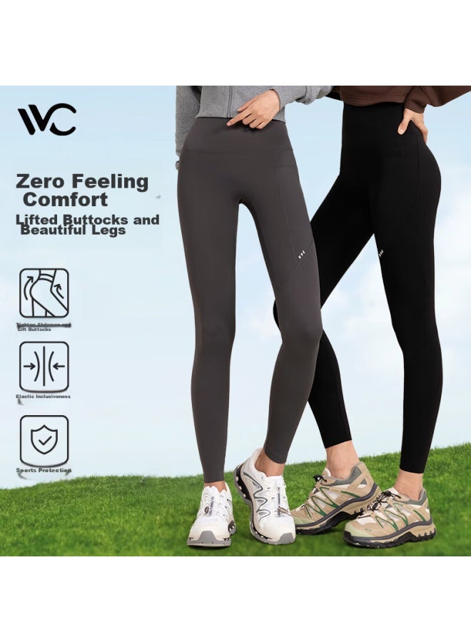 Vvc Shark Leggings For Women, Outer Wear, Autumn And Winter, Tummy Control Lifting, Base Layer Pants, Yoga Pants, Antibacterial Shaping Pants, Starry Gray, Size M - Image 2