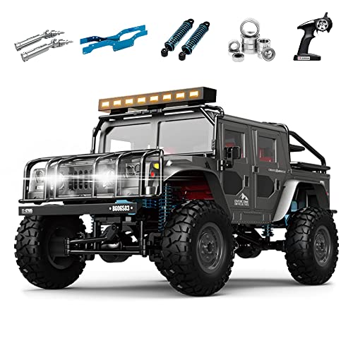 The perseids RC Truck RC Rock Crawler 1/12 Full Scale 4WD Remote Control Car Racing Vehicle Semi Truck and Trailer, 20km/h Offroad RC Truck RTR Climb Model Toys Hobby Grade RC Crawler with Metal - Image 1