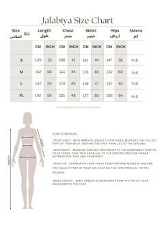 اكسا جلابية عصرية مطرزة IK2023 اسود  - Image 5